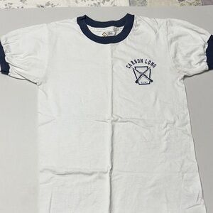 Carson Long Military Institute White and Blue Men's collectors Shirt